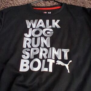 Puma Black and White Graphic Tee